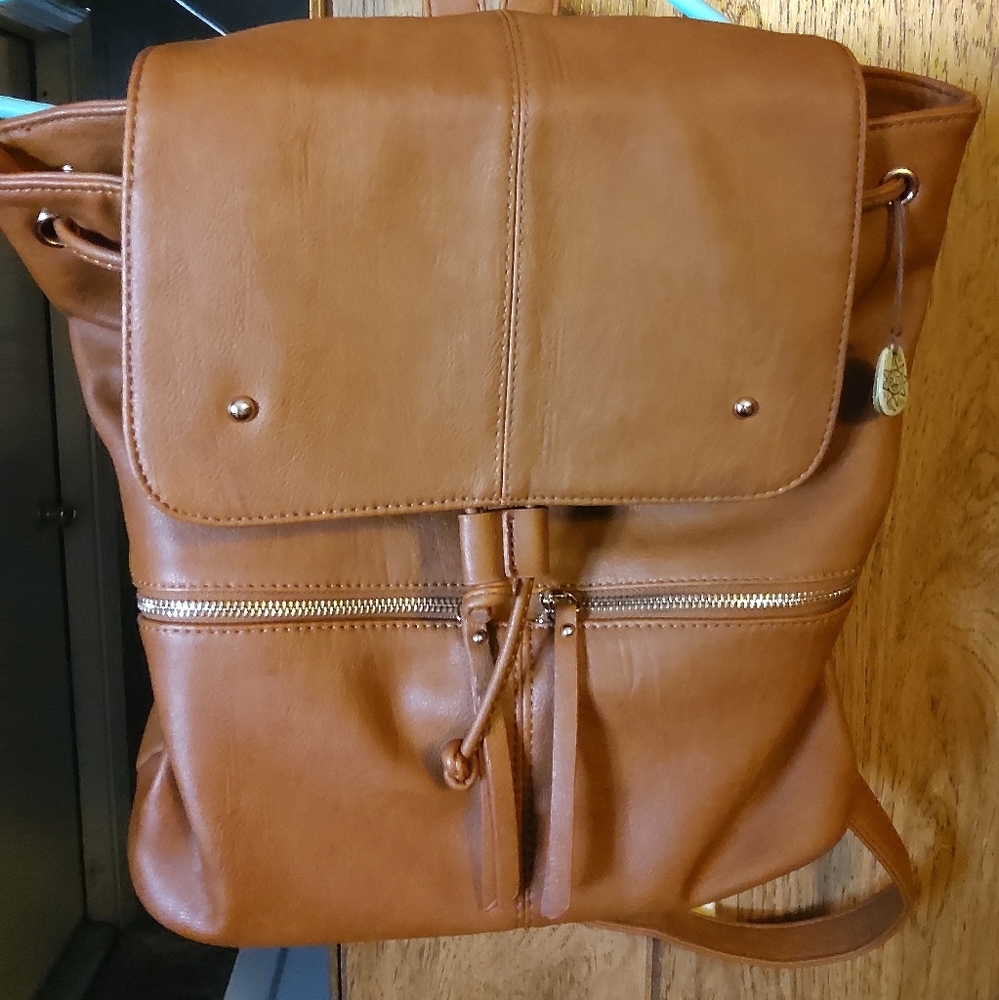 Hynes Victory PU purse with backpack straps